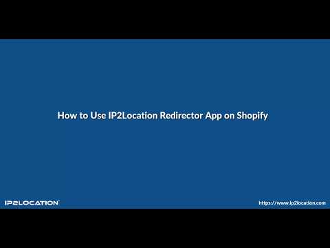 How to Use IP2Location Redirector App on Shopify