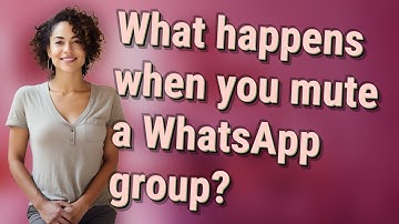 What happens when you mute a WhatsApp group?