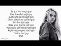 Billie Eilish, Justin Bieber - bad guy (Lyrics / Lyric Video)