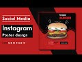 38.[PowerPoint] Create Restaurant Flyer Design using PowerPoint| Social Media Poster Design|Free PPT