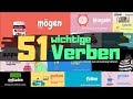 51 wichtige Verben mit Beispielen - 51 most common verbs in german with examples