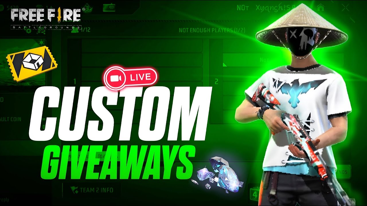 🔴 XYANSH is on Live  Free fire live  | Custom room match live giveaways 🤯