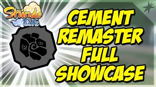 *NEW* CEMENT ELEMENT REWORK *FULL* SHOWCASE | CEMENT ELEMENT REMASTER | SHINDO LIFE | RELLGAMES