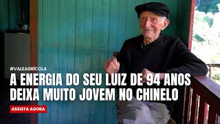 "Ficar dentro de casa me cansa": a lição de vida de um agricultor de 94 anos