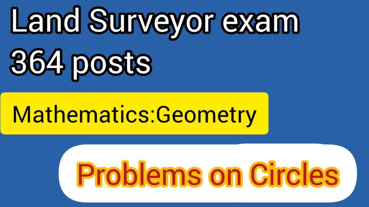 Land Surveyor Exam Karnataka Mathematics Geometry problems On land-surveyor-exam-karnataka-mathematics-geometry-problems-on