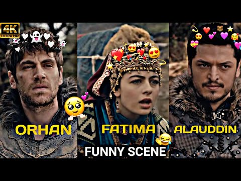 Fatima X Orhan & Aladdin Funny Scene  😂❤️🦋 | Wait for gudgudi😂 😚💜|#kurulusosman#orhanbey