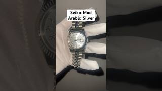 Seiko Mod Arabic Silver. Jeśli Chcesz Custom Zegarek Napisz Do Mnie Na Ig Napewno Się Dogadamy