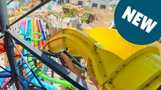 Sunset Drop Freefall Water Slide [75 ft tall] Land of Legends