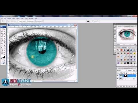 Trik Cepat Cara Mewarnai Mata Dengan Photoshop - YouTube