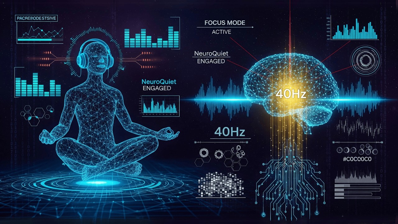 Focus Mastery 40Hz Gamma Binaural Beats ASMR – NeuroQuiet Deep Work Enhancement