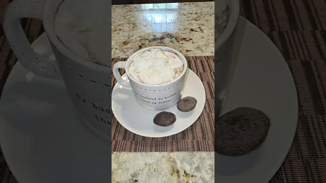 Real Old Time Jamaican 🇯🇲Chocolate Tea With Nutmeg, Cinnamon And Vanilla Topped With Wiped Cream