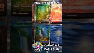 MTG Dual Lands Proxy Set - Custom Art from Polly's Proxies #mtg #mtgcommander #mtgcommunity #proxy