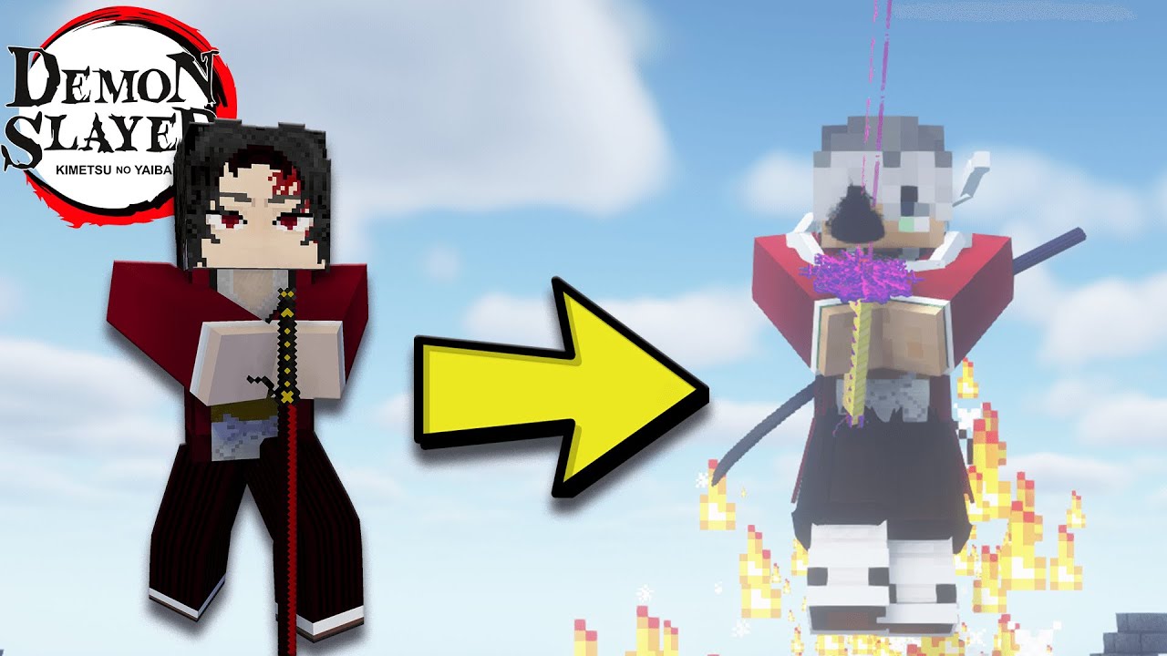 *NEW* Yoriichi Sword Minecraft Demon Slayer Mod YouTube