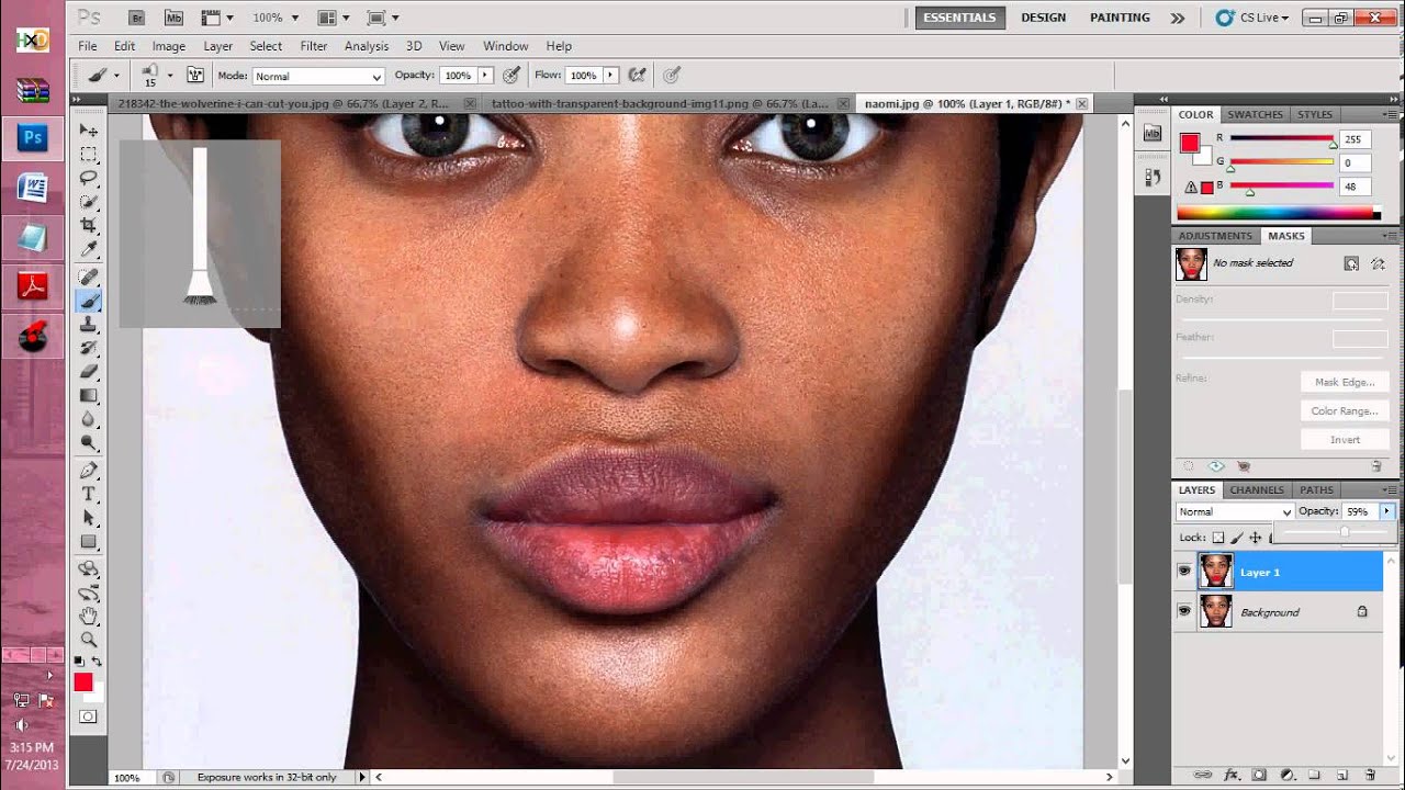 Photoshop Basics: Applying Makeup in Photoshop