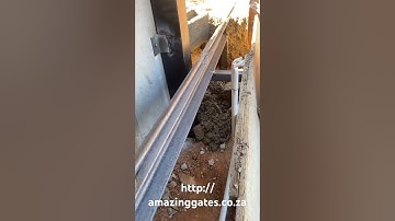 Sliding gate rail and foundation done correctly by http://amazinggates.co.za