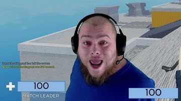 Cheater gets BANNED during 1v1.. (Roblox Arsenal)