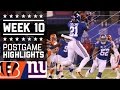 Giants vs. Bengals | NFL Week 10 Game Highlights