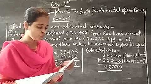 Class-5 Mathematics Chapter-2 Exercise-2.7 by Bharti Singh