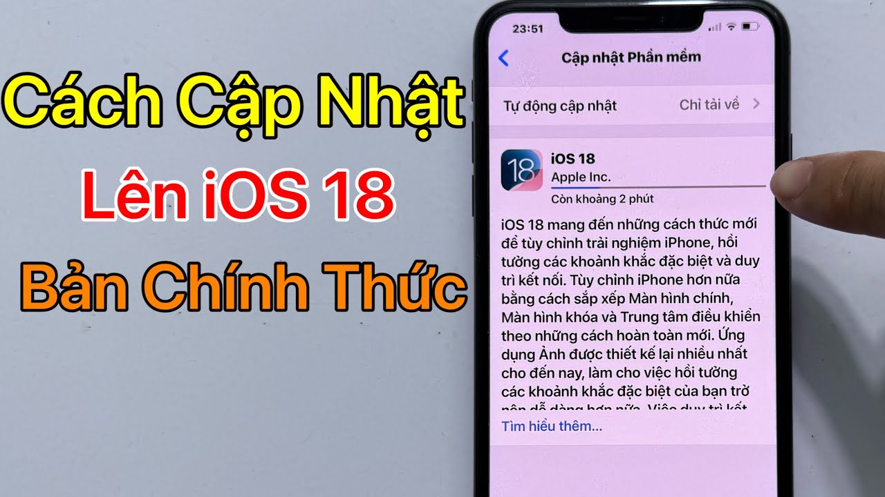 Cách cập nhật iOS 18 trên iPhone iOS bản chính thức - YouTube