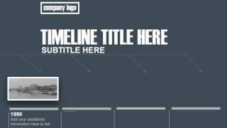 Modern Blue | Keynote Timeline Templates for sale