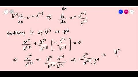 Calculus Class 42 C Envelope of the two parameter family of curves problem 2