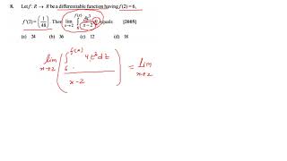 AIEEE 2005 differentiation question