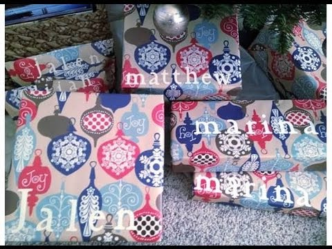 DIY: Christmas Name Tags - YouTube