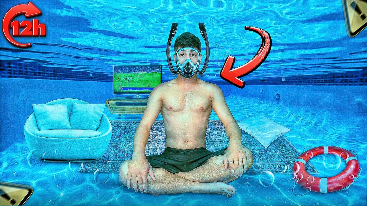 12 ساعت زندگی زیر اب!🐬🐟12 hours of life under water