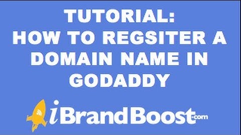 How to Register a Domain in GoDaddy - iBrand Boost Tutorial