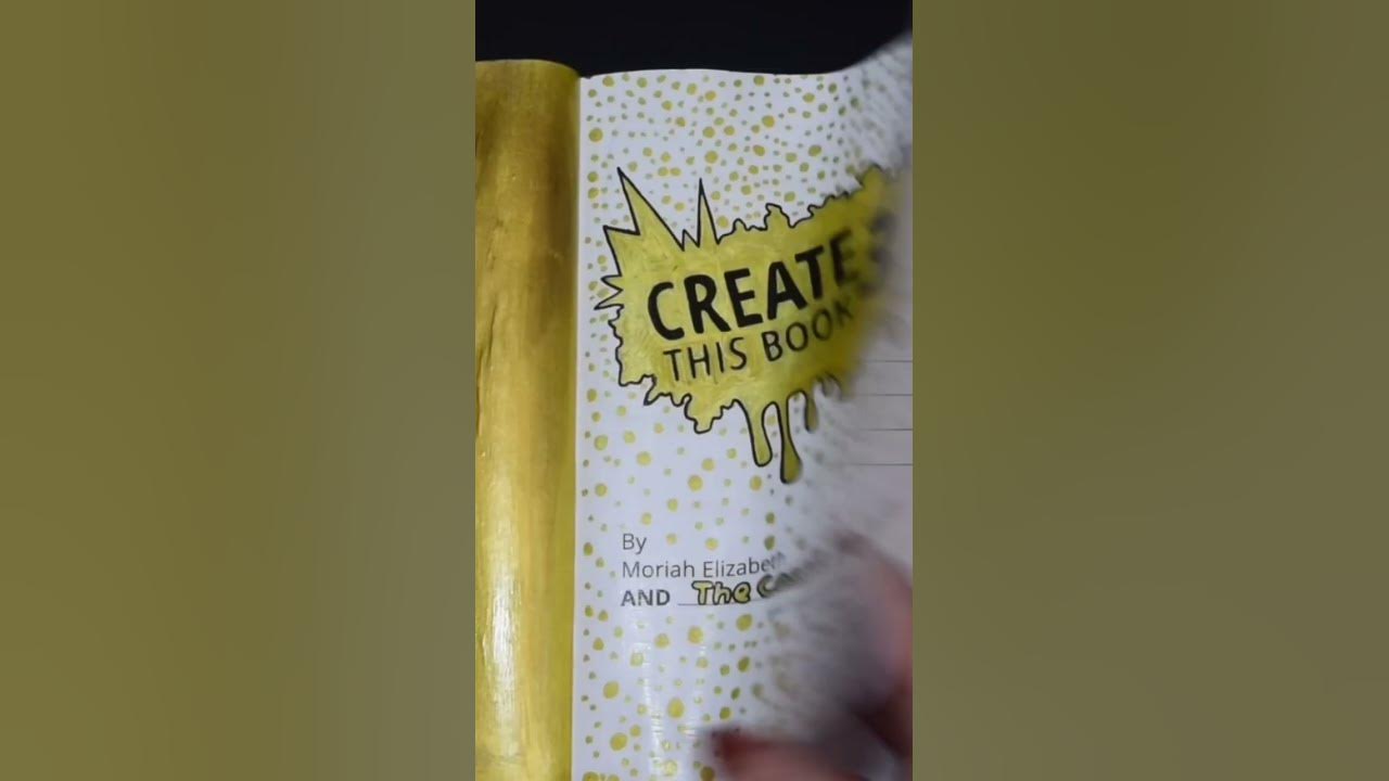 I accidentally destroyed Moriah Elizabeth's Create This Book
