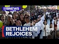 Christmas joy returns to Bethlehem | 9 News Australia