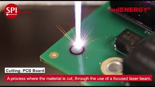 Cutting & Drilling PCB using the 20W redENERGY Pulsed Fiber Laser