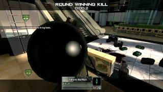 Call of duty Modern Warfare 2 Intervention 360 Game winning kill.
