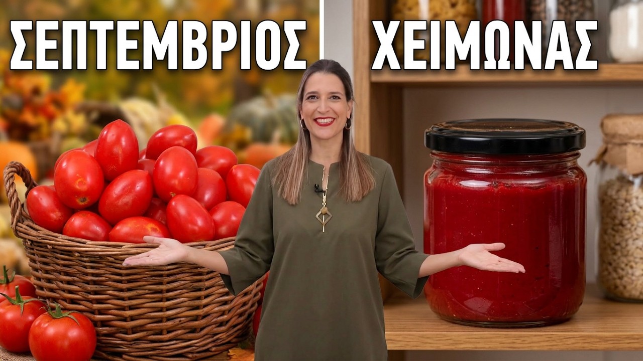 Σπιτικός πελτές ντομάτας 🍅 Φτιάξ’ τον ΤΩΡΑ για τον χειμώνα! – Video