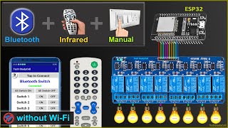 Home Automation using ESP32 Bluetooth and IR remote control Relay | ESP32 Projects 2021 screenshot 5