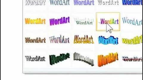 How to insert WordArt into Word
