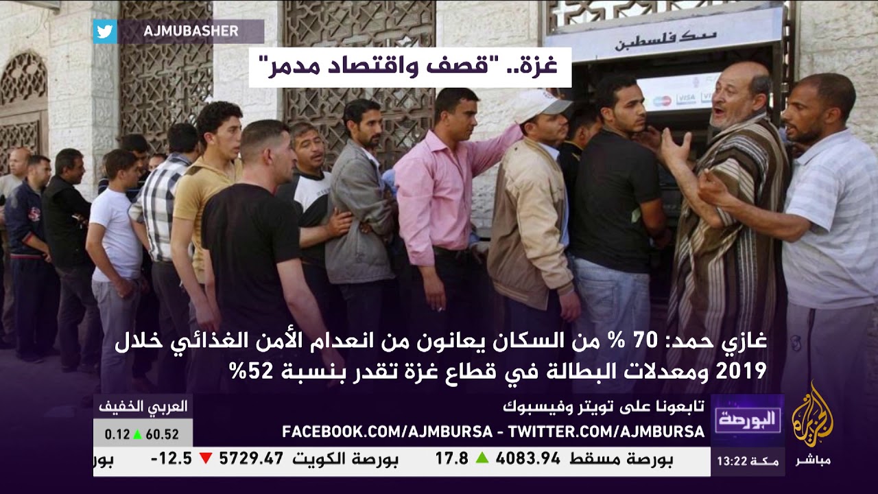 البورصة.. غزة تحت القصف واقتصاد مدمر