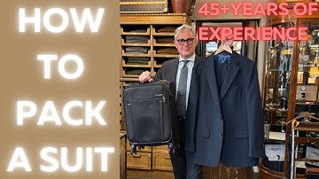 How to pack a suit in a suitcase