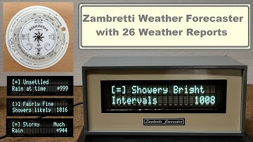 DIY Arduino Zambretti Weather Forecaster on VFD Display