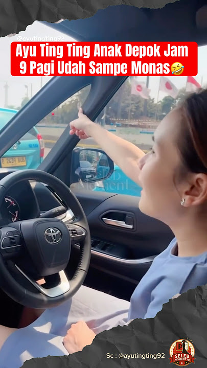 Ayu Ting Ting Anak Depok Jam 9 Pagi Udah Sampe Monas🤣 #ayutingting #ayahojak #shorts
