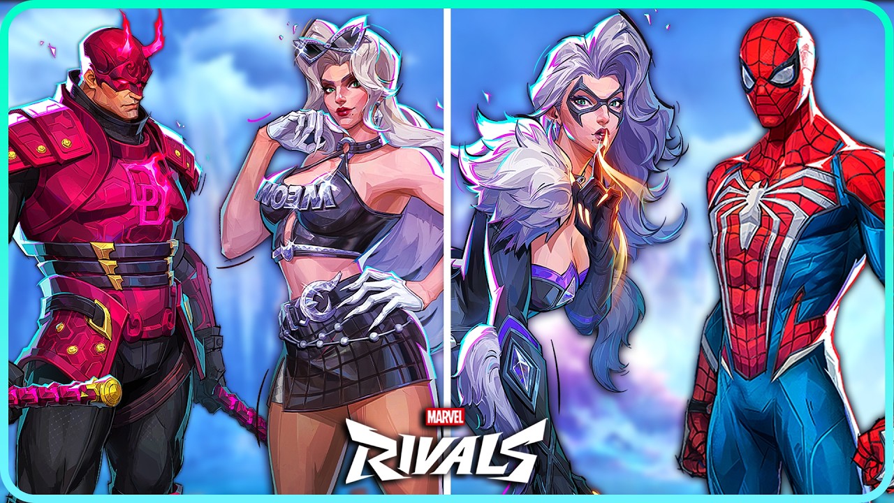 Unikalne interakcje All Black Cat i eliminacje bohaterów Marvel Rivals