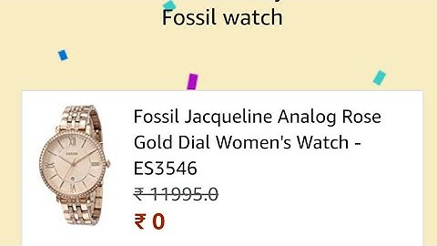 Answer and Win Fossil Women