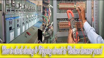 How to read closing and tripping circuit diagram in 11KV stelmec incomer panel