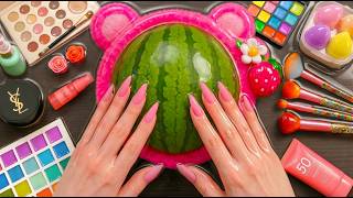 ASMR Makeup on Watermelon (No Talking)