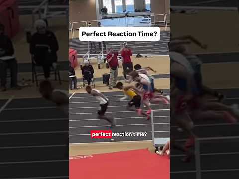 What happens if you perfectly time your start in track and field #trackandfield