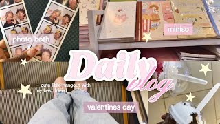 ⟡ 💌VALENTINE’S DAY DIARIES 💗🪽|: photo both, drive, hangout and miniso shopping screenshot 3