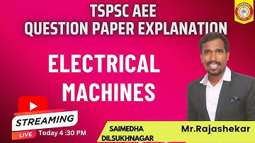TSPSC - AEE Question Paper key | Assistant Executive Engineer key | AEE KEY | Eletrca Machines