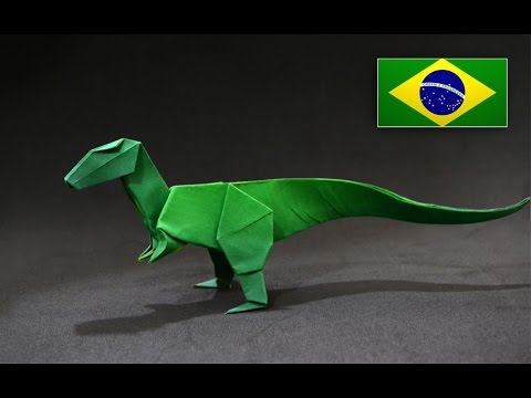 Vídeo: Como Fazer Um Dinossauro De Papel