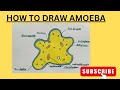How to draw amoeba easy step by step az art techniques