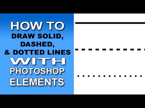 Solid, Dashed, & Dotted Lines with Photoshop Elements